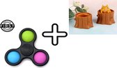 FSS® Fidget Toys -   Pop It Fidget Toy - Eekhoorn Cup Boom Stump - vormige Dierfiguur Fidget -  Simple Dimple - Fidget Toys Pop It - Bruin - Gezien op Tiktok