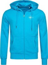 FitProWear Vest Heren - Lichtblauw - Maat S - Vest Katoen - Heren Kleding - Zoodie - Sportkleding - Zip Hoodie - Sportvest - Vest Heren - Hoodie - Sweatvest - Zip-Hoodie - Vest