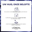 L'Oréal Paris: Dermatologisch getest, effectiviteit bewezen door onafhankelijke instituten, 100 jaar kennis.