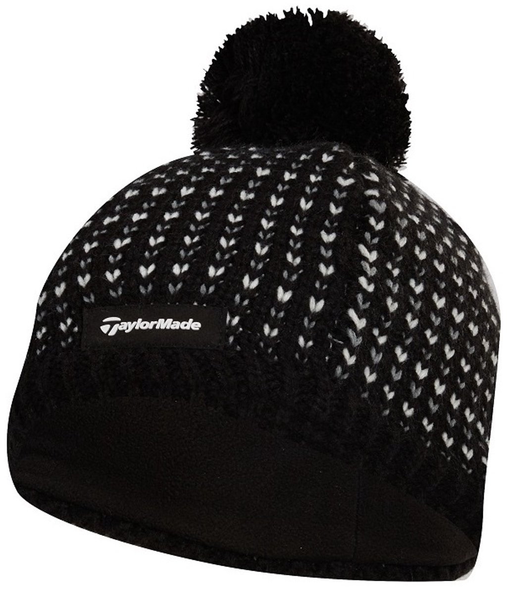 TaylorMade Ladies Bobble Beanie Zwart