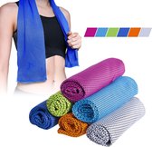 Verkoelende Handdoek - Koel - Cooling Towel - Sport - Fitness - ijshanddoek - Blauw - 2 stuks