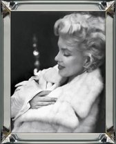 By Kohler Fotolijst/schilderij glas/zilver 40x50x4.5cm Marilyn Monroe (107547)