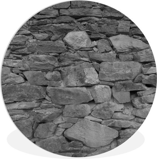 WallCircle - - Muurcirkel Binnen - Muur met stenen - 30x30 cm -... | bol.com