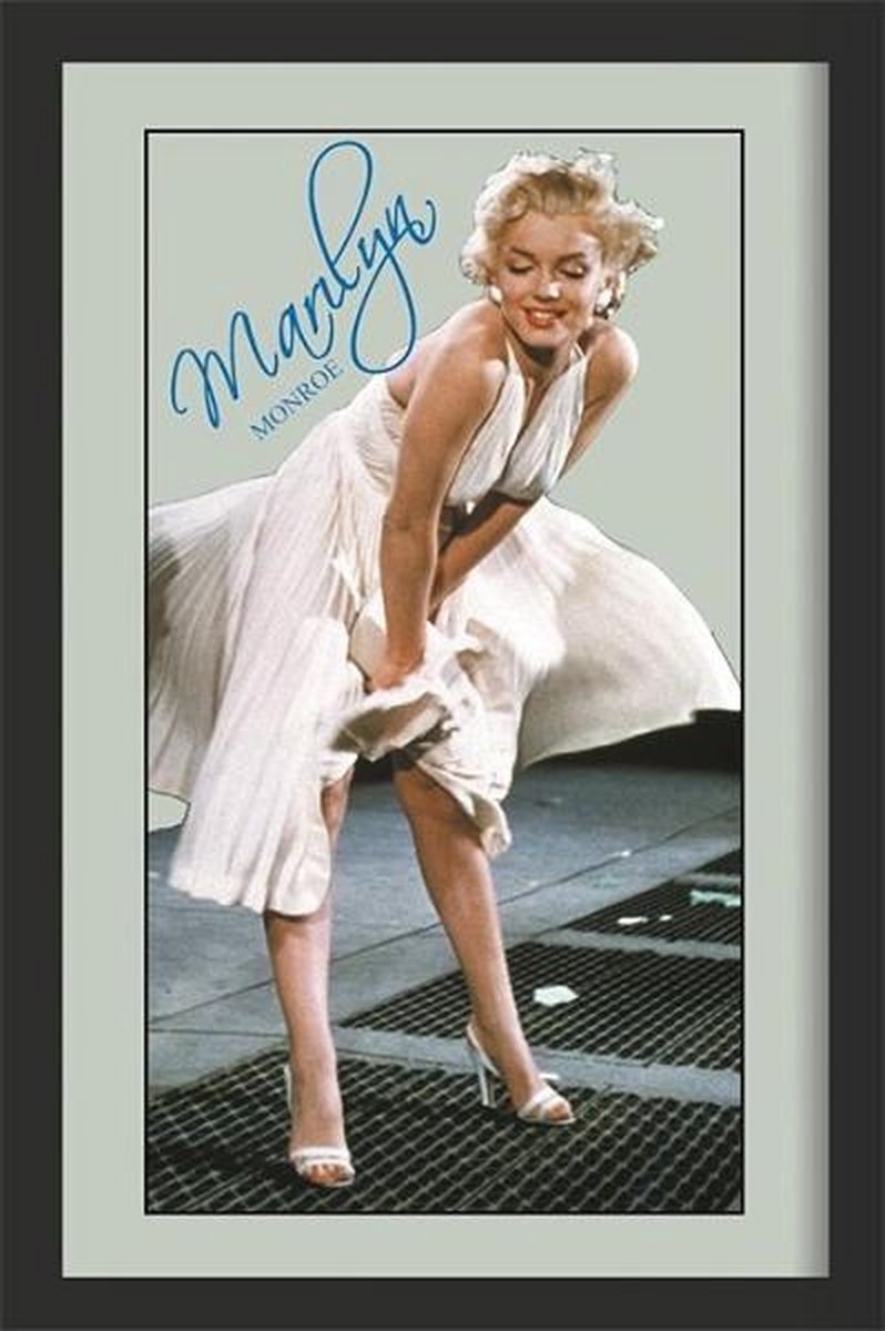 Merkloos Sans marque Marilyn Monroe Spiegel met omlijsting 32x22cm