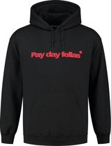 Pay day fellas hoodies zwart/rood maat S