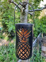 Enjoythesun Solar Lamp Ananas Design - Tafellamp/Hanglamp 20 cm(H) - Gaat automatisch aan in het donker - Water/Weerbestendig - Solar tuinverlichting op zonne-energie