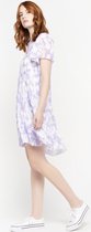 LOLALIZA Babydoll jurk met grafische print - Paars - Maat 40