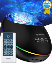 Galaxy Sterren Projector met Bluetooth Speaker - Sterrenhemel Nachtlamp – Discolamp met 8 Projecties – USB Sfeerlamp - Zwart