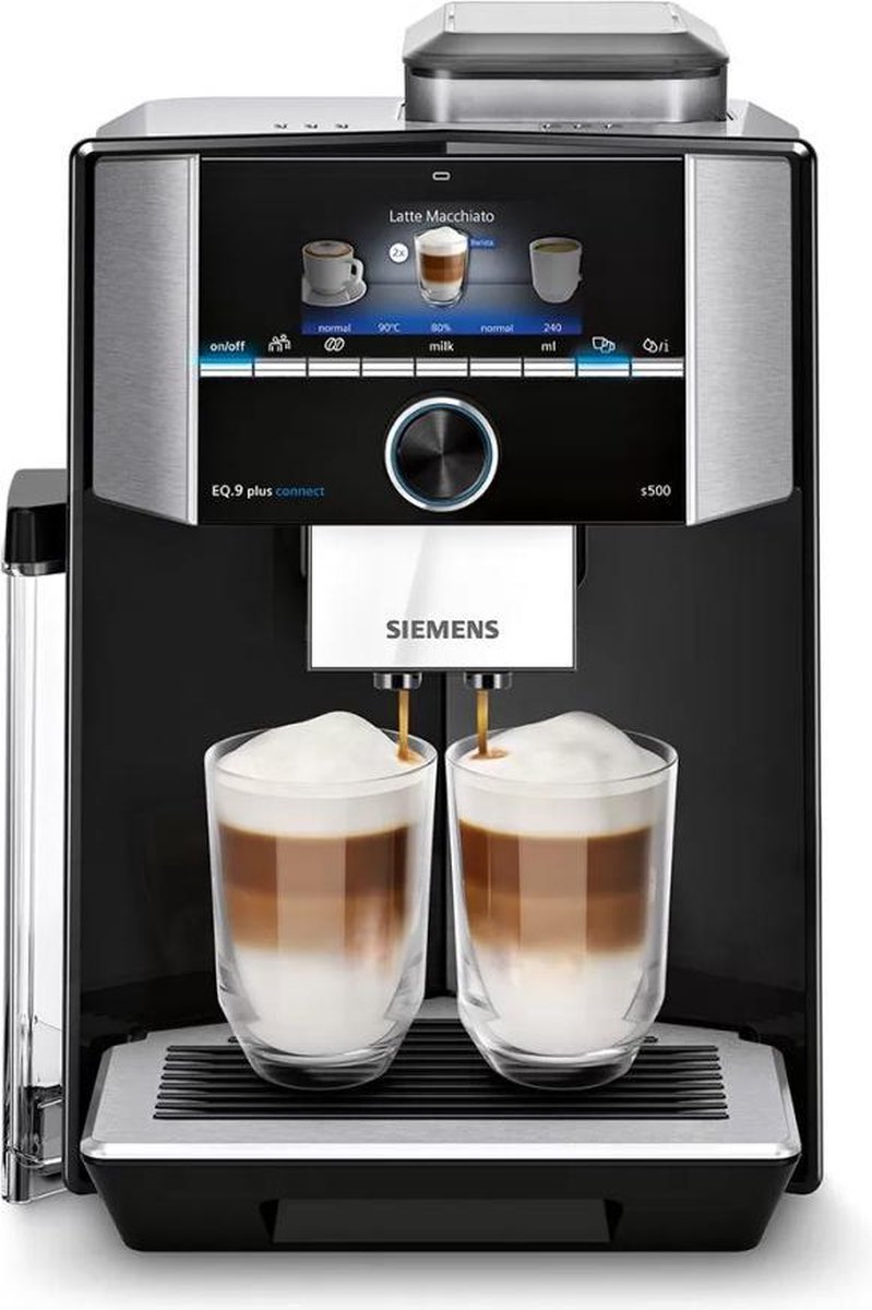 Siemens EQ.9 Plus Connect s500 TI9553X9RW – Volautomatische espressomachine