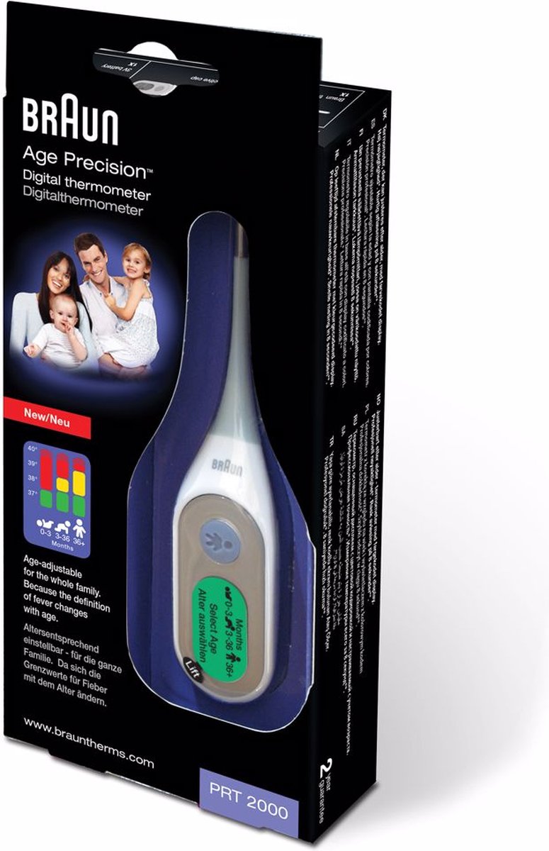 Braun PRT2000 - Digitale lichaamsthermometer | bol.com