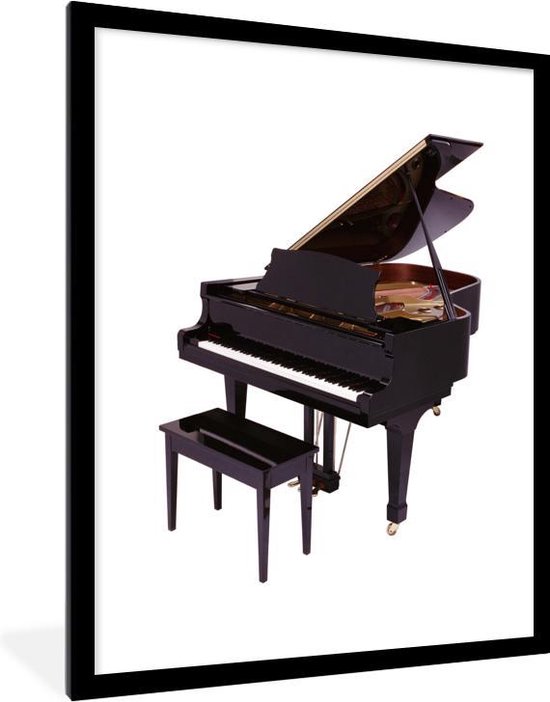 Photo encadrée - Un cadre photo piano à queue en bois noir avec passe- partout blanc... | bol.com