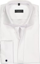 ETERNA comfort fit overhemd - dubbele manchet - niet doorschijnend twill heren overhemd - wit - Strijkvrij - Boordmaat: 48