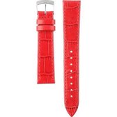 Morellato Horlogebandje - Morellato horlogeband X2524 Kajman - leer - Rood - bandbreedte 18.00 mm