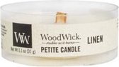 Woodwick - Linen Petite Candle - Scented Travel Candle