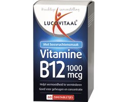 Lucovitaal Vitamine B12 1000 micogram Voedingssupplement - 60 kauwtabletten - Kersensmaak