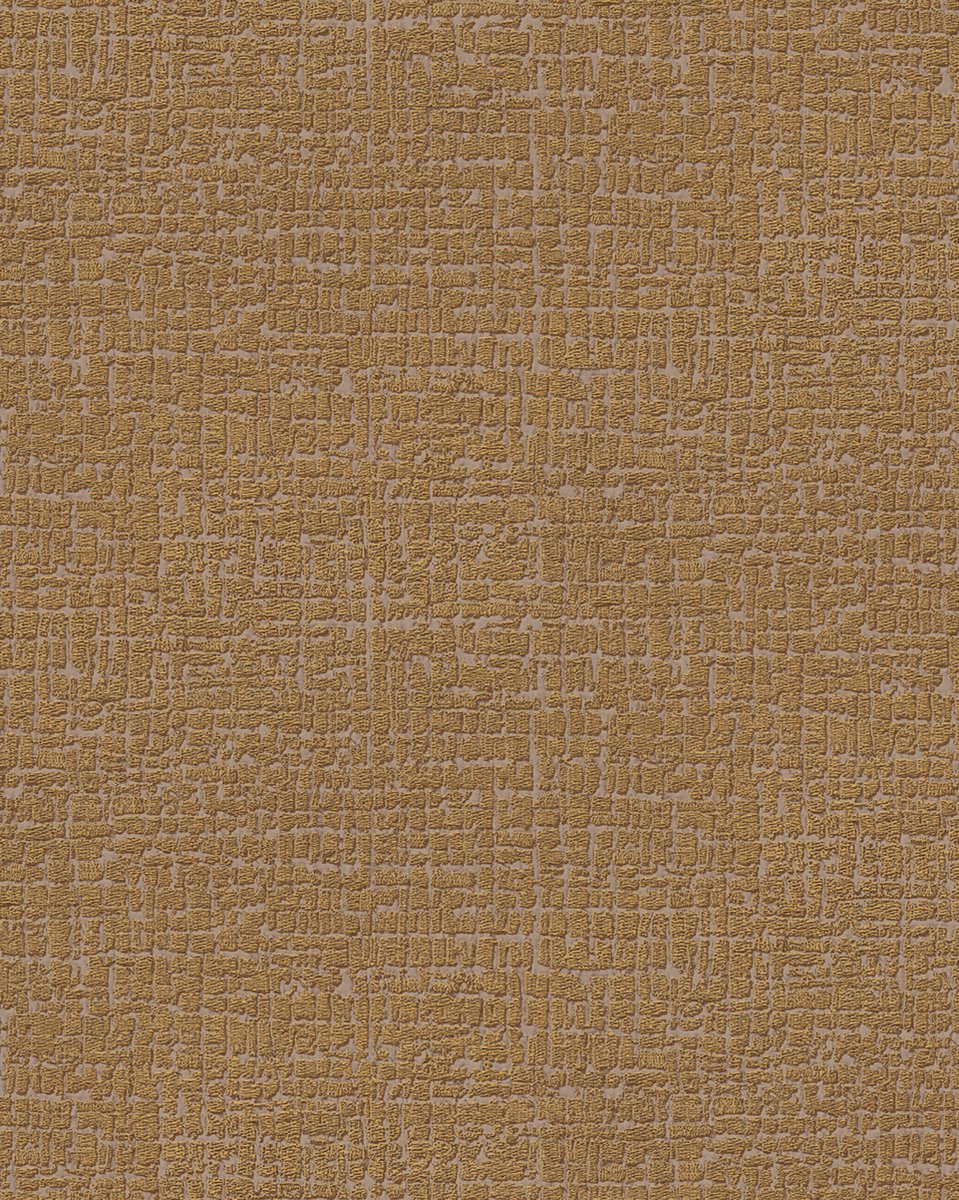 Ton sur ton behang Profhome DE120105-DI vliesbehang hardvinyl warmdruk in reliëf gestempeld tun sur ton mat bronzen 5,33 m2