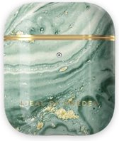 iDeal of Sweden AirPods Case Print voor 1st & 2nd Generation Mint Swirl Marble