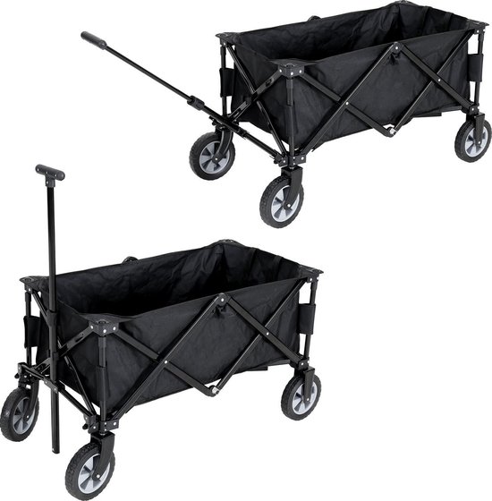 Bolderkar van WDMT™ - 88 x 47 x 55 cm - Opvouwbare bolderkar inclusief draagtas - Zwart van WDMT™ — afbeelding 3