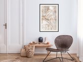 Artgeist - Schilderij - Copper Leaves - Multicolor - 30 X 45 Cm
