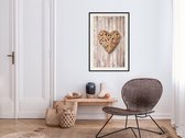 Artgeist - Schilderij - Wicker Love - Multicolor - 40 X 60 Cm