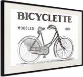 Artgeist - Schilderij - Bicyclette - Multicolor - 60 X 40 Cm