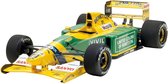 Benetton B192 Martin Brundle (Geel/Groen) (10 cm) 1/43 Onyx - Modelauto - Schaalmodel - Model auto - Miniatuurautos - Miniatuur auto - Max Verstappen - Race auto wagen