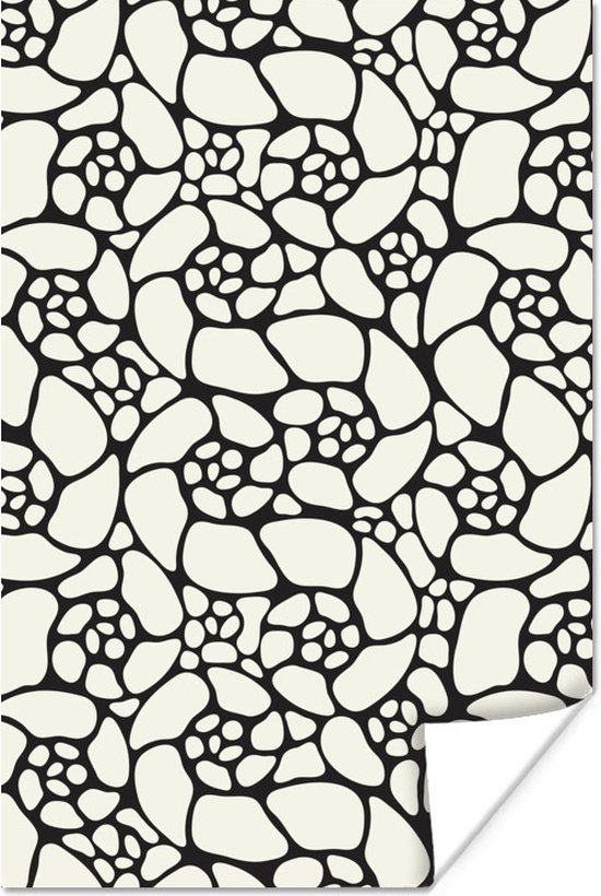 Natuur patroon abstracte bloemen 120x180 cm XXL / Groot formaat! - Foto print op Poster (wanddecoratie woonkamer / slaapkamer)