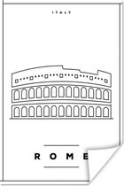 Poster Rome - Italië - Colosseum - 80x120 cm