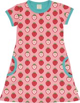 Maxomorra Jurk SS Strawberry Maat 86/92