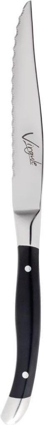 Amefa Virgule Steakmessen - 23cm - Gesneden blad - Geklonken handvat ( Set van 12 )