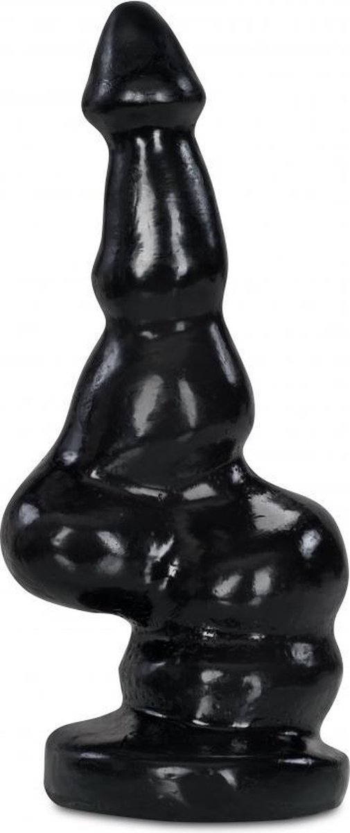 Goedkoopste XXLTOYS - Plugart 2 - XXL Dildo - Inbrenglengte 26 X 8 cm - Black - Uniek Design Realistische Dildo – Stevige Dildo – voor Diehards only - Made in Europe