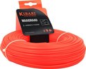 Kibani maaidraad rol van 100 meter, 2.4mm dik met verpakkingskaart.