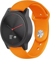 Siliconen Smartwatch bandje - Geschikt voor  Garmin Vivomove HR sport band - oranje - Horlogeband / Polsband / Armband
