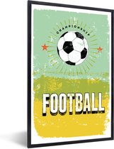 Illustration Vintage De La Citation Football Avec Un Ballon De Foot 60x90 Cm Bol Com