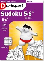 Denksport puzzelboek Sudoku 5-6* genius editie 224
