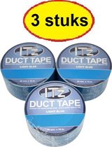 IT'z Duct Tape 28- Lichtblauw 3 stuks  48 mm x 10m |  tape - plakband - ducktape - ductape