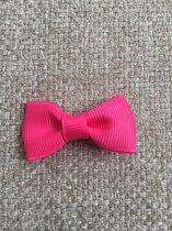 Baby Haarspeldjes met Strik - 2 Haarspeldjes - Meisjes Haaraccessoires - Setje Haarclips Meisje - Fuchsia