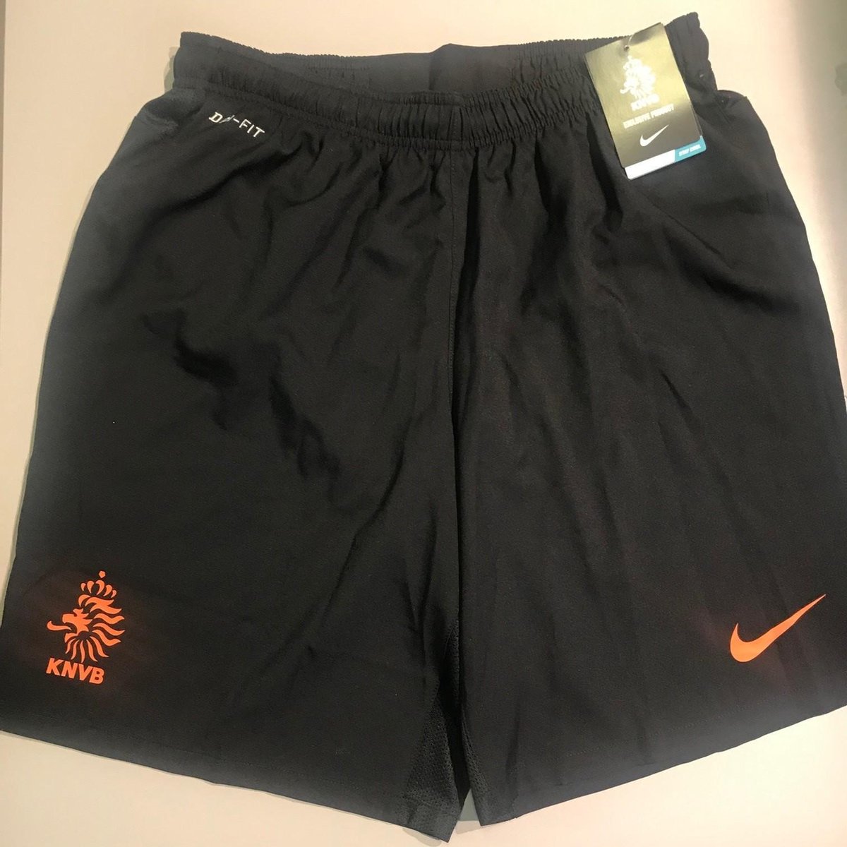 Nike sportbroek zwart met KNVB logo oranje maat XL | bol.com