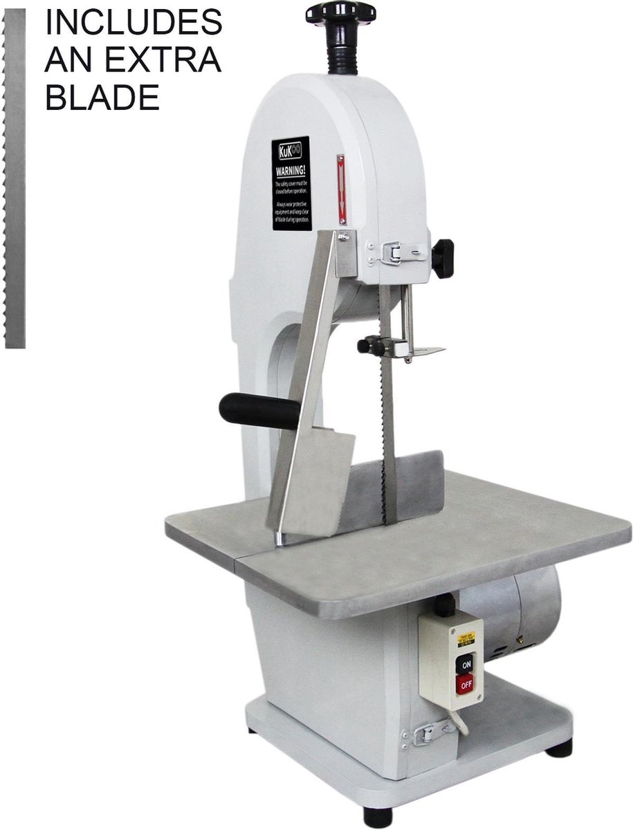 Vlees- en bottenzaagmachine - rvs - 1650 mm - 15 m/s