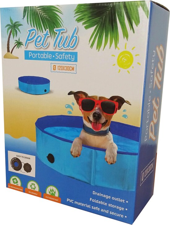 opschorten maandag Sceptisch Hondenzwembad 80xh20 cm -Hondenbad -zwembad hond- zwembad voor honden |  bol.com