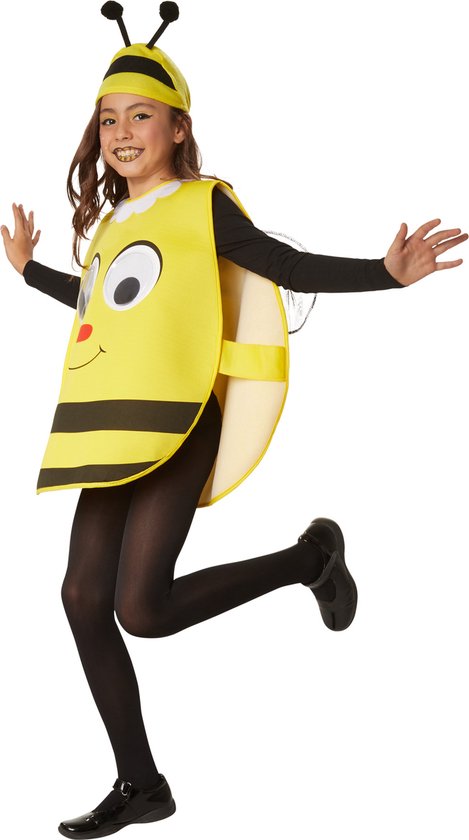 dressforfun - Cartoon bij 140 (9-10y) - verkleedkleding kostuum halloween verkleden feestkleding carnavalskleding carnaval feestkledij partykleding - 302190