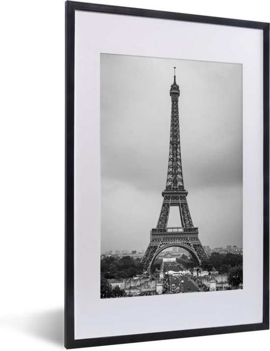 Installatie instant Mathis Fotolijst incl. Poster - De Eiffeltoren - 40x60 cm - Posterlijst | bol.com