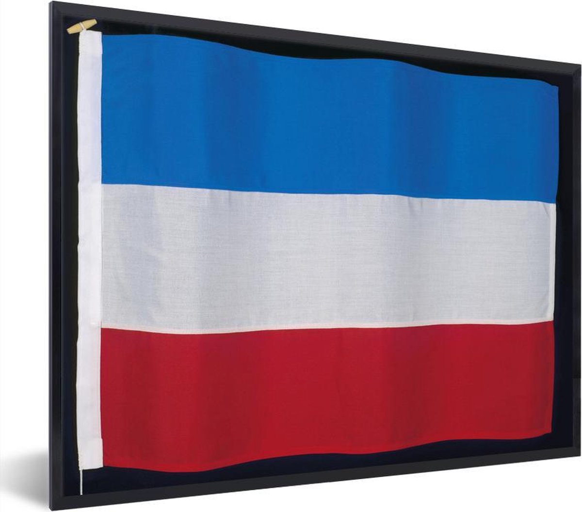 Fotolijst incl. Poster De vlag van Joegoslavië 80x60 cm Posterlijst