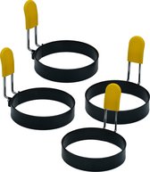 Ei Ring - Ei Vorm - Pancake Maker - 4 Stuks - RVS - Egg Ring - Ei Bakvorm
