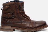 Bugatti Veterboots bruin Leer - Heren - Maat 43