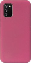 - ADEL Premium Siliconen Back Cover Softcase Hoesje Geschikt voor Samsung Galaxy A02s - Bordeaux Rood