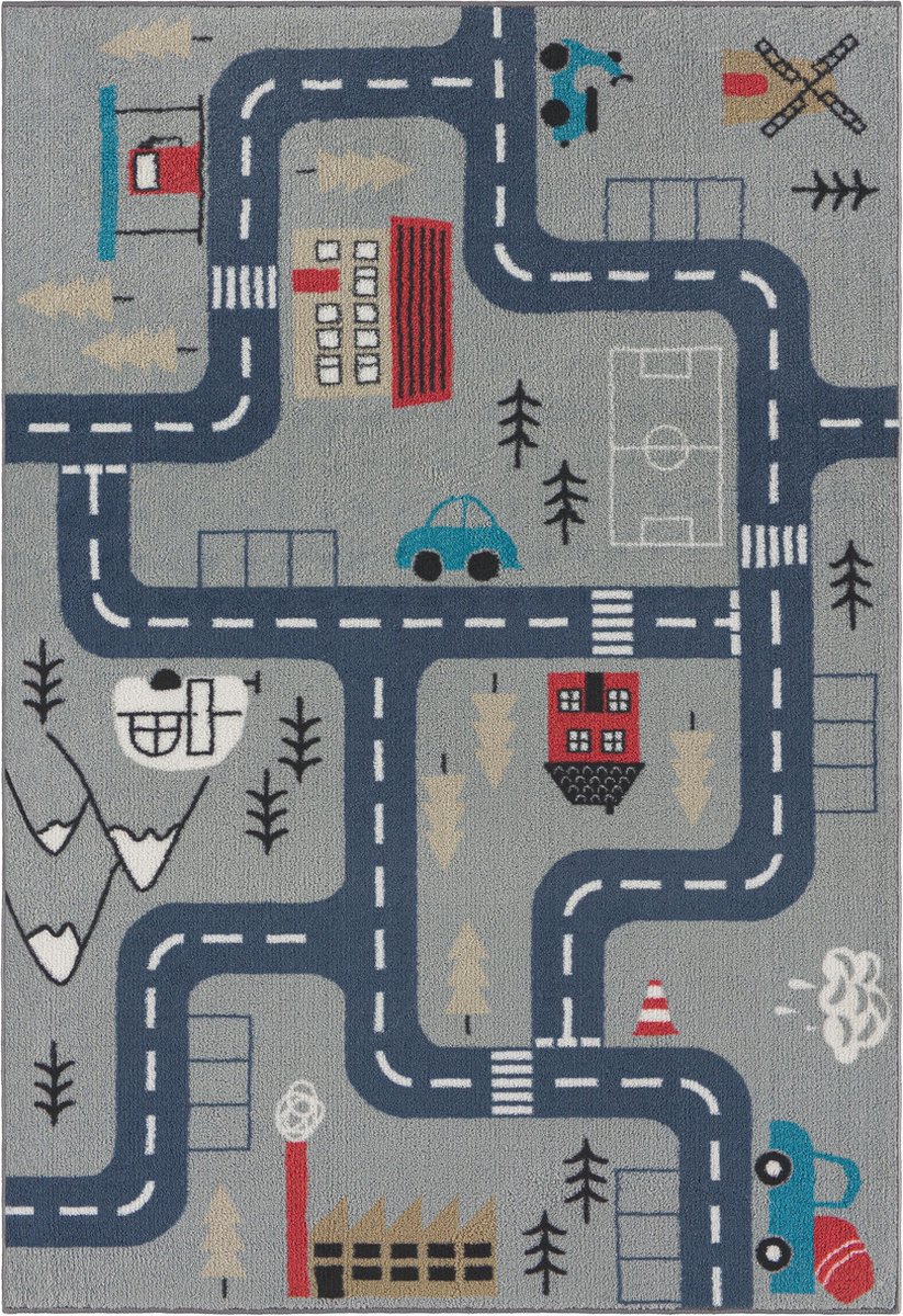 DANCE KIDS EC2053 - Vloerkleed kinderkamer - 100cm x 150cm - Dikte 14mm