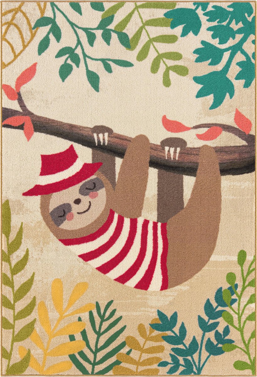 DANCE KIDS EC2052 - Vloerkleed kinderkamer - 100cm x 150cm - Dikte 14mm