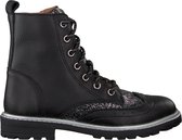 Omoda Om120551 Veterboots - Laarzen Met Veters - Meisjes - Zwart - Maat 38