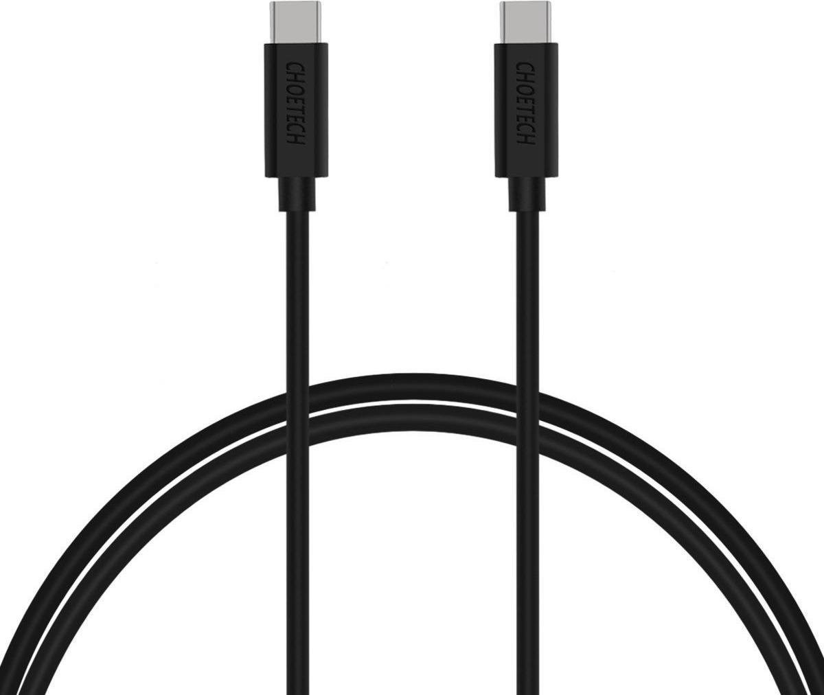 Choetech USB-C naar USB-C Kabel 2 Meter Zwart
